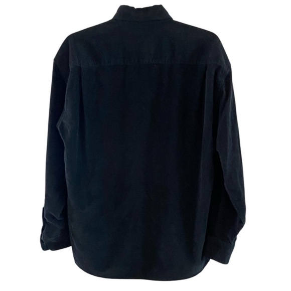 Iceberg History vintage button front corduroy top black men S/L - Picture 2 of 7